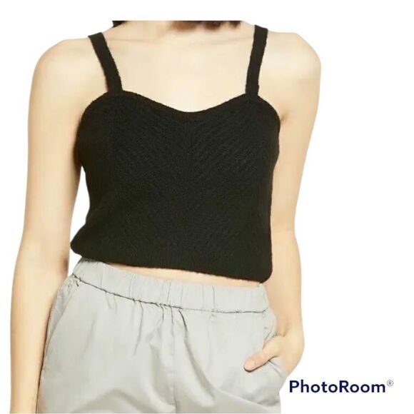 Vero Moda black sweater tank NWT XL - Picture 1 of 4